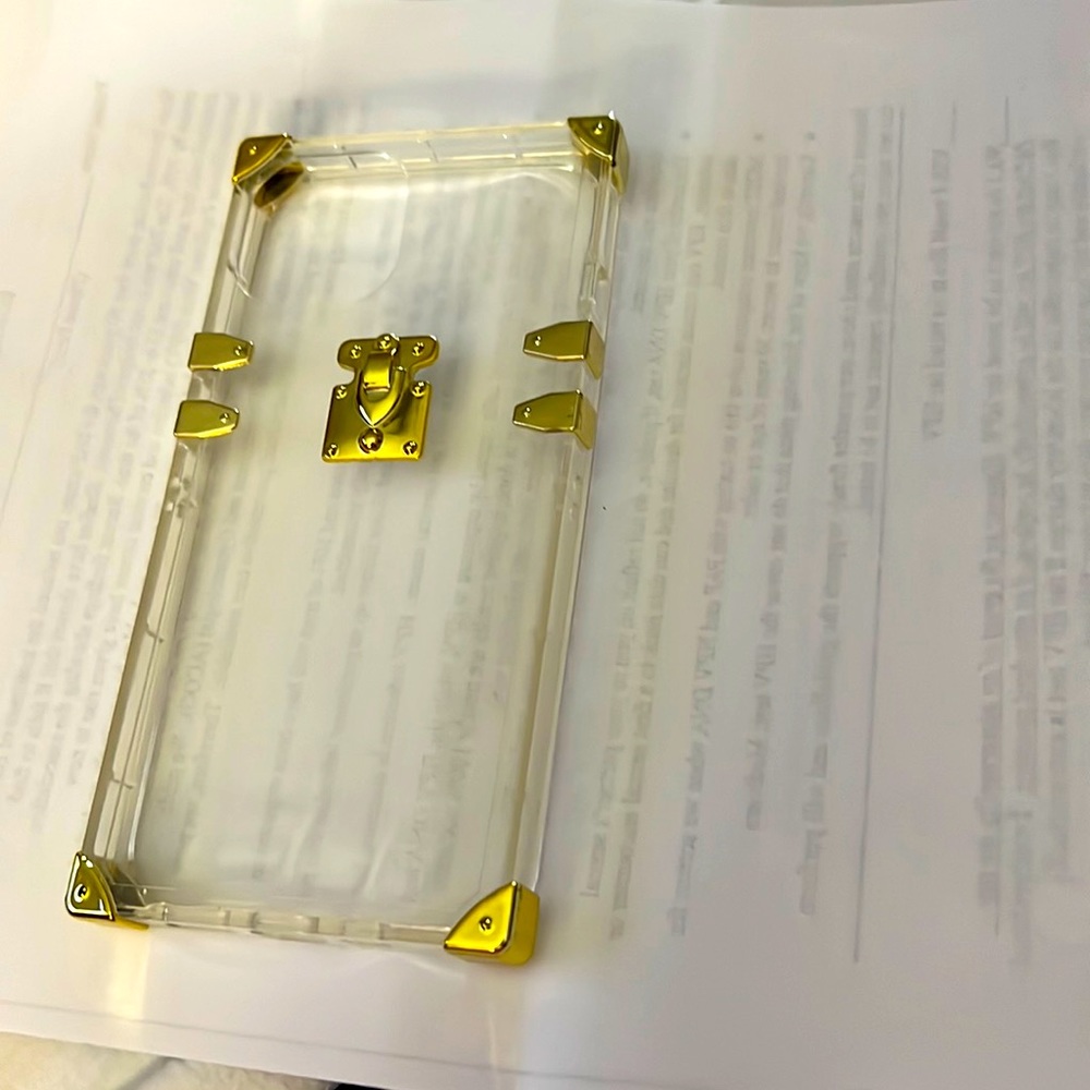 Clear square I phone 12 case